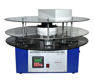 Automatic Slide Staining Machine 12 Stations